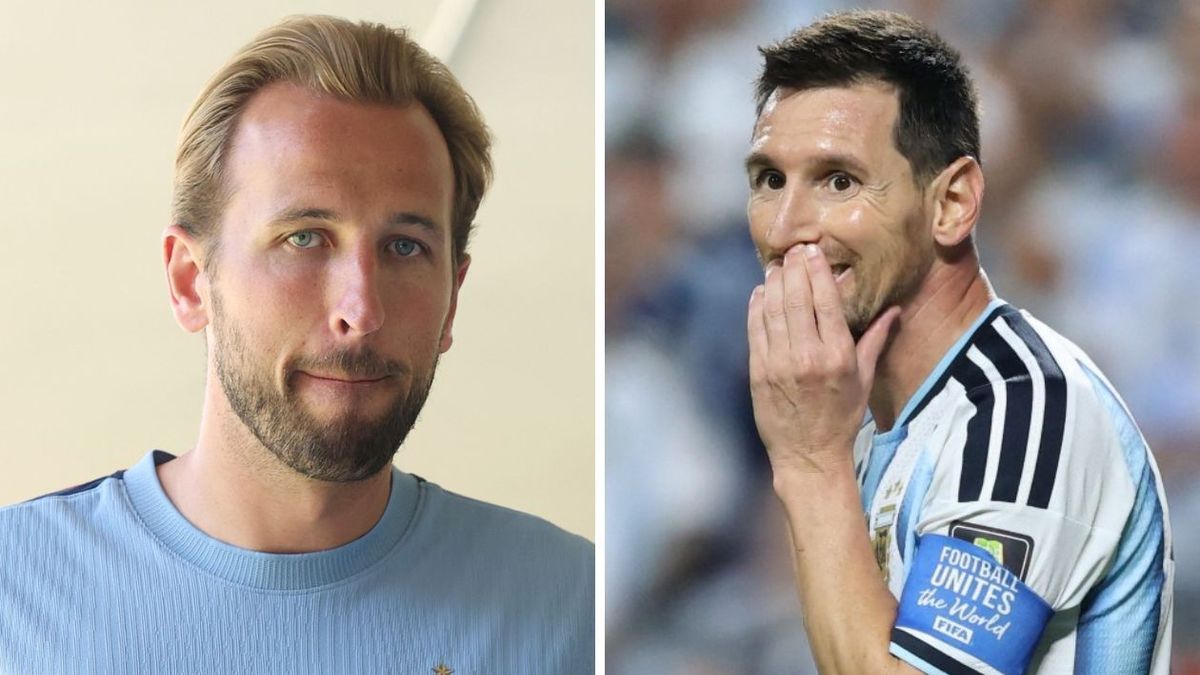 Kane sobre Messi.