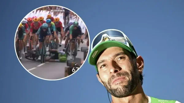 ¿Fractura de clavícula? Terrible caída de Fernando Gaviria en el Tour de Francia
