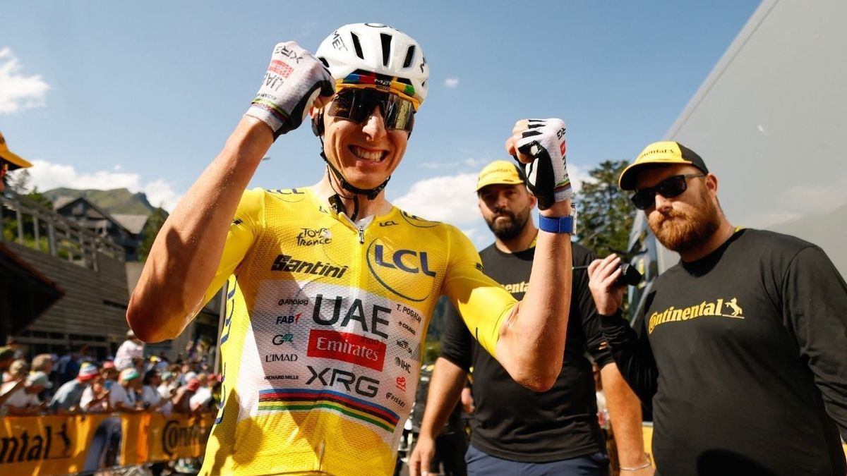 Tadej Pogacar, ganador de la etapa 14 del Tour de Francia
