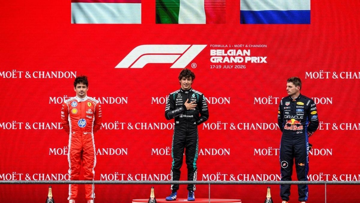 Kimi Antonelli, ganador del GP de Bélgica de F1