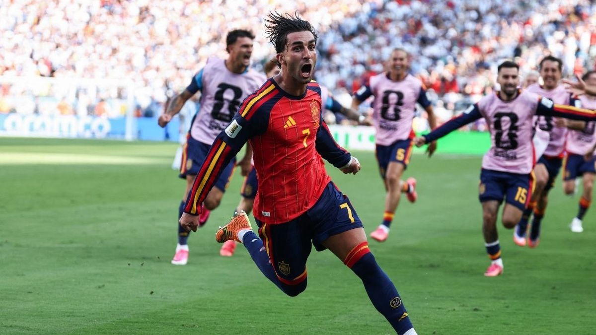 Gol de Ferrán Torres para España contra Argentina