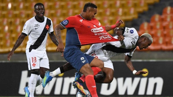 Agónico gol acabó con la alegría del DIM ante Vasco da Gama por Sudamericana