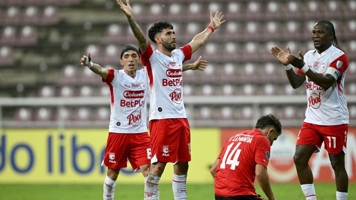 Golazo de Santa Fe en Copa Sudamericana frente a Caracas