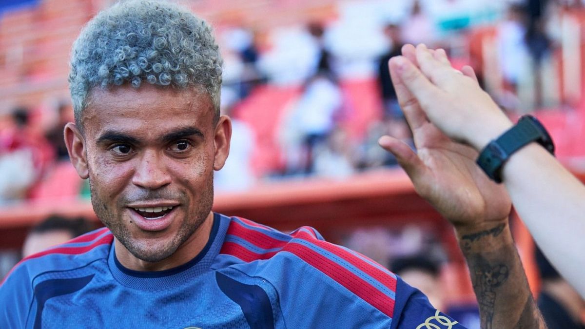 Luis Díaz en la pretemporada con el Bayern Múnich