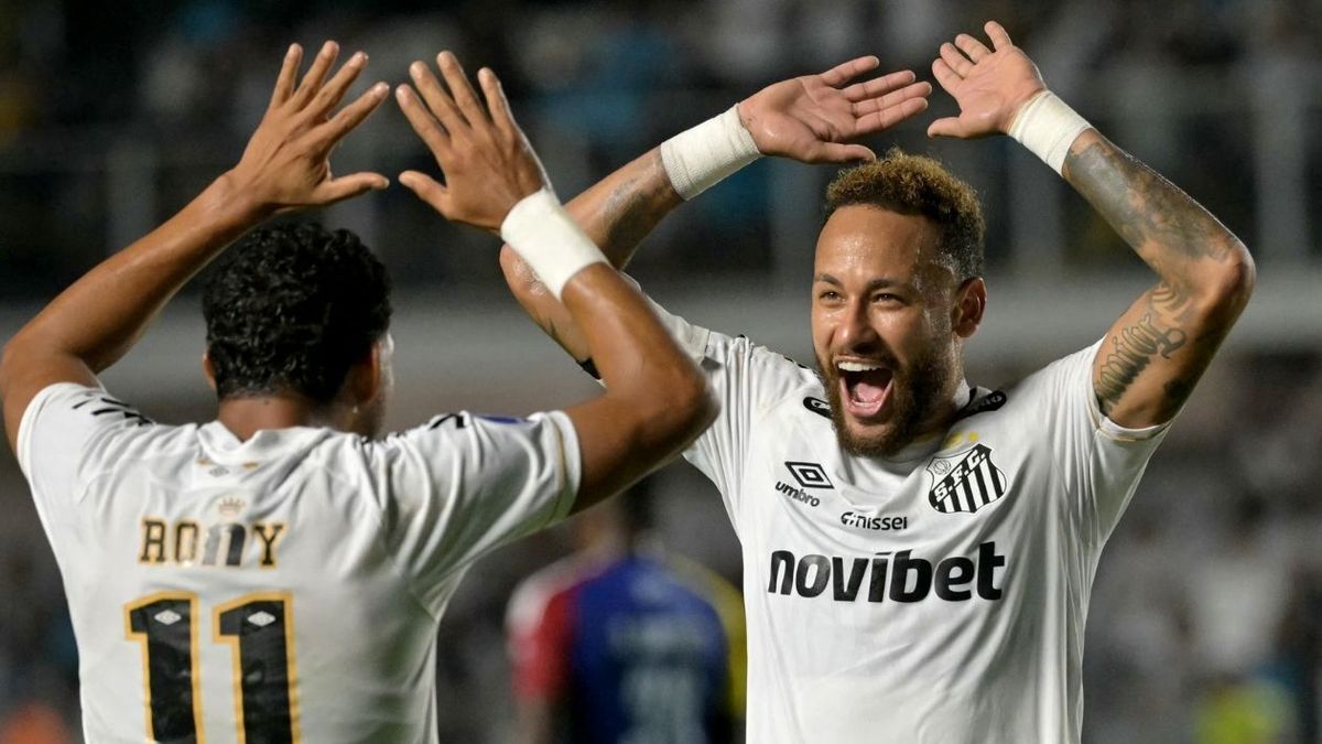 Neymar es baja en Santos para la Copa Sudamericana