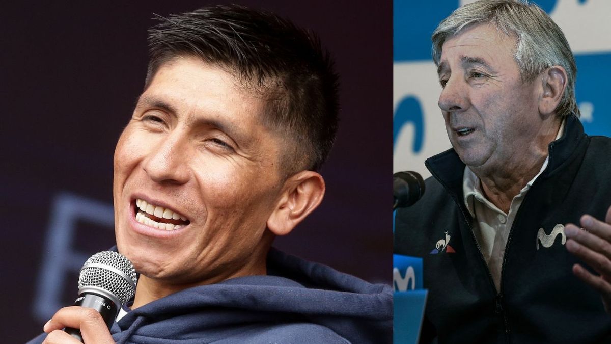 Nairo Quintana y Eusebio Unzué