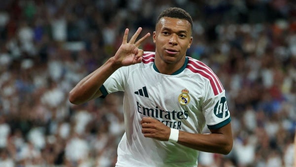 ¿Cuántos tripletes ha anotado Kylian Mbappé con Real Madrid?