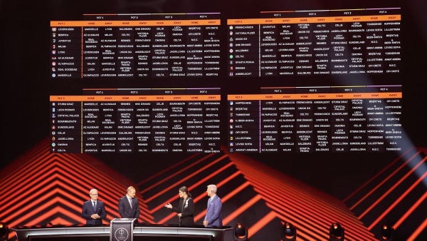 Europa League 2026/2027: así se jugará la fase de la liga tras el sorteo