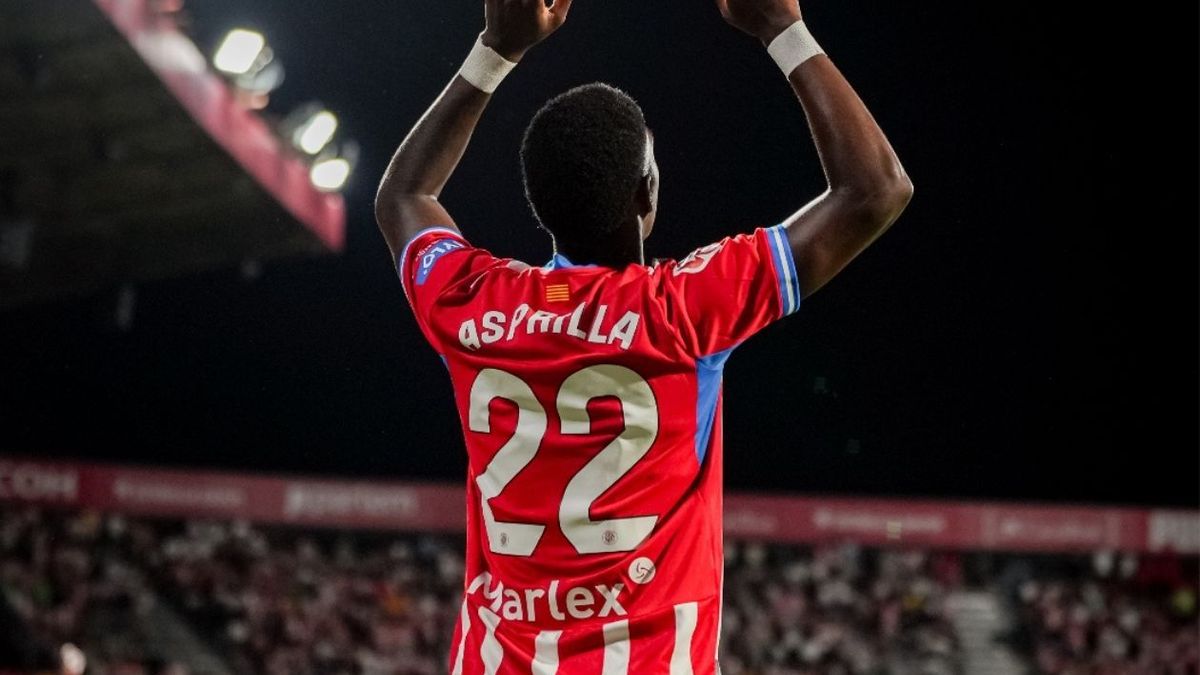 Yáser Asprilla marcó doblete en Girona
