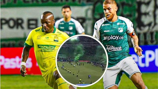 Cali vs Bucaramanga terminó en pelea: expulsados e invasión de hinchas