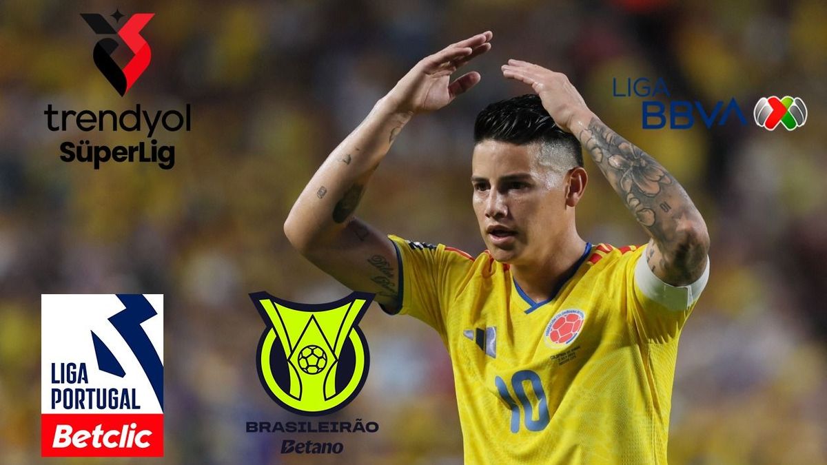 James Rodríguez y las ligas que podrían ficharlo