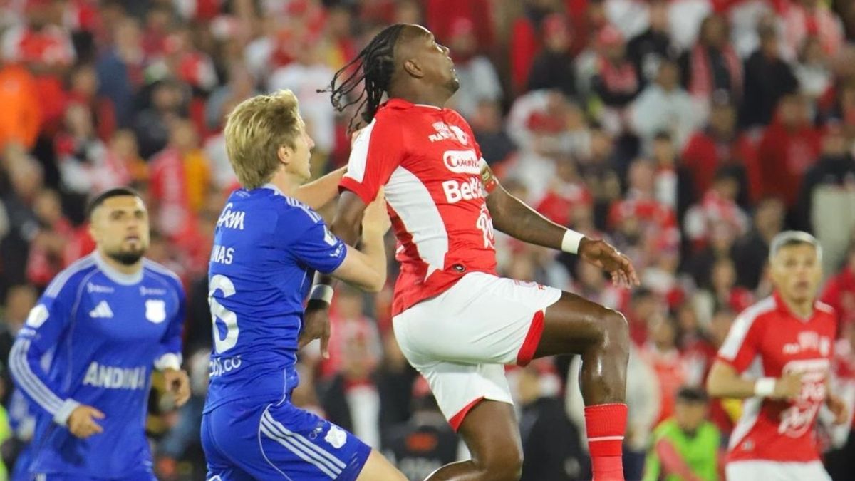 Santa Fe vs. Millonarios.