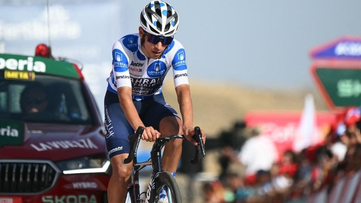 Santiago Buitrago, líder de la montaña en la Vuelta a España.