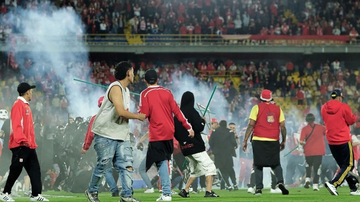 Disturbios en El Campín.