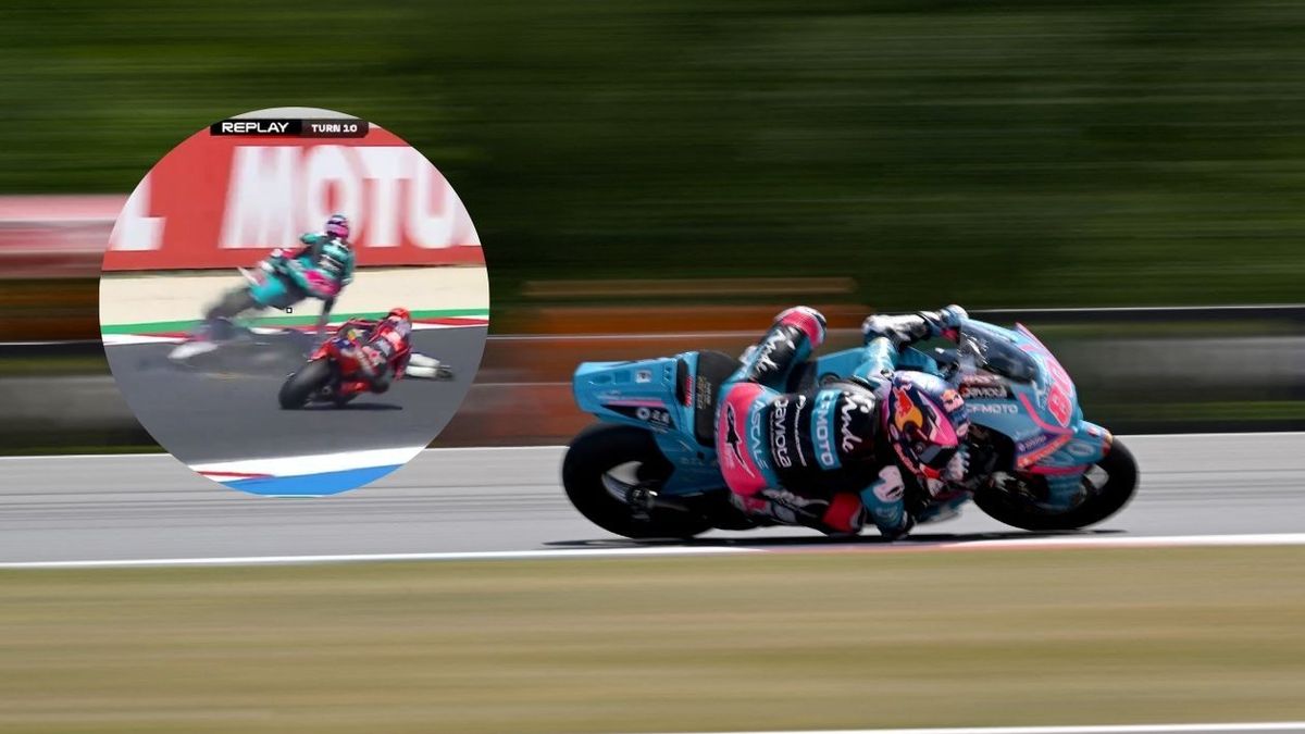 David Alonso sufrió caída en el GP de San Marino de Moto 2