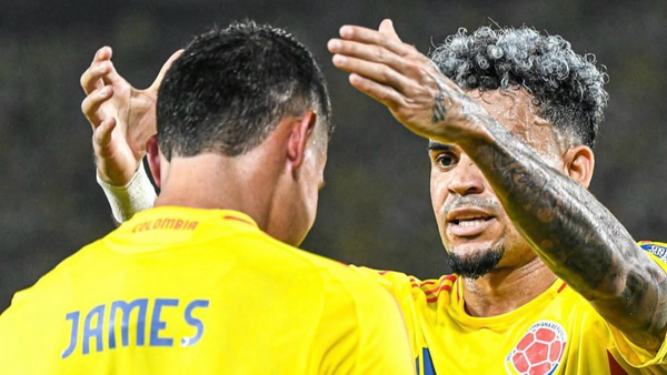 Luis Díaz, conmovido por el retiro de James de la Selección Colombia