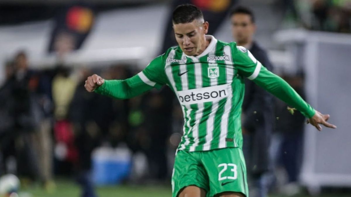 [Video] James por poco hace su primer gol con Nacional; atajadón de Faríñez