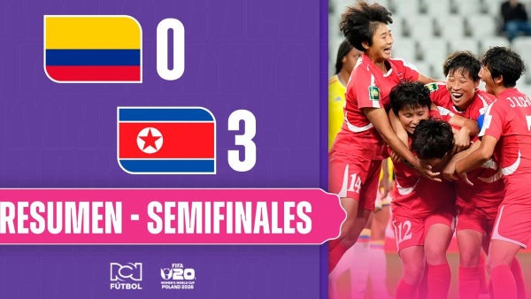 Colombia se fue goleada en la semifinal vs Corea del Norte y jugará por el podio