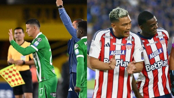 Nacional vs Junior confirmaron alineaciones: ¿James Rodríguez, titular?