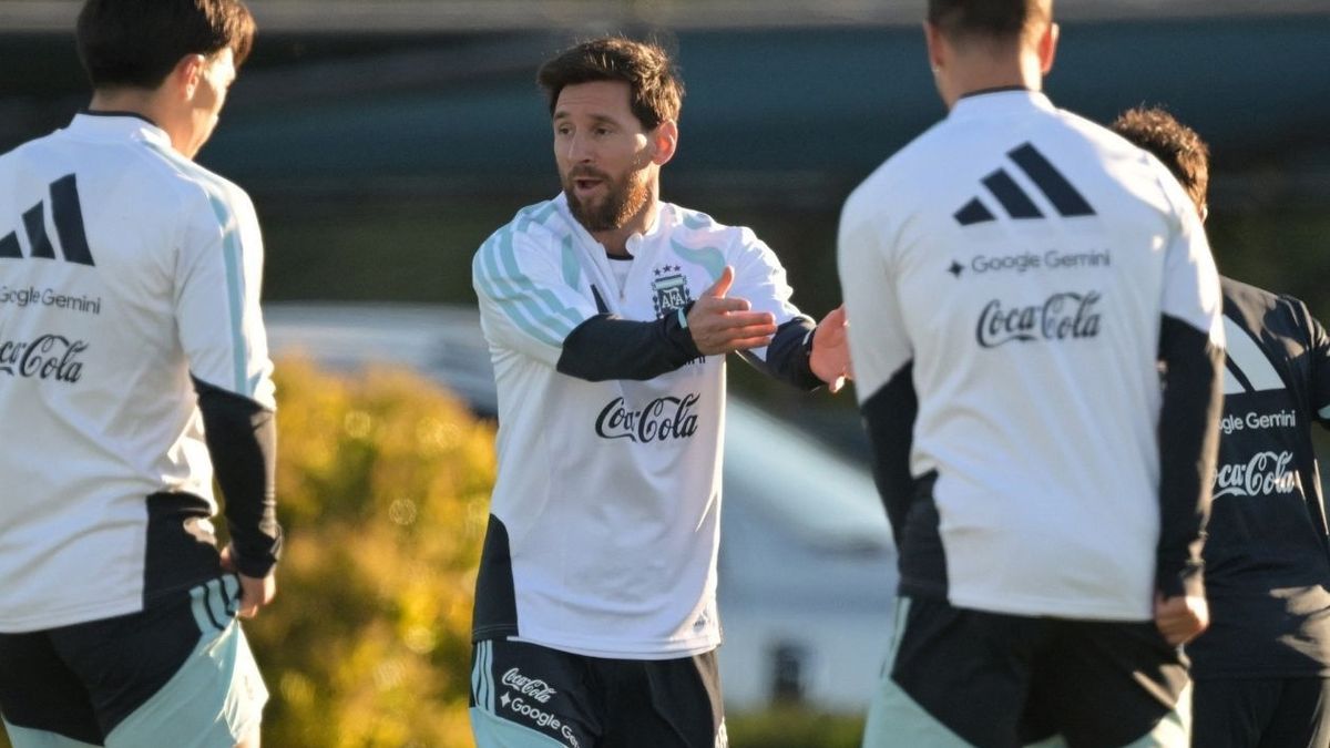 Último entrenamiento de Messi con la selección de Argentina