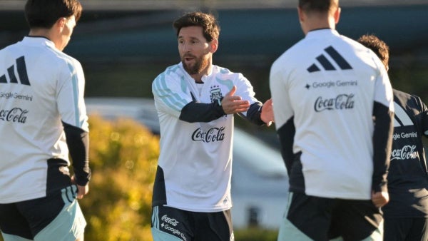 Así fue el último entrenamiento de Messi con la selección de Argentina