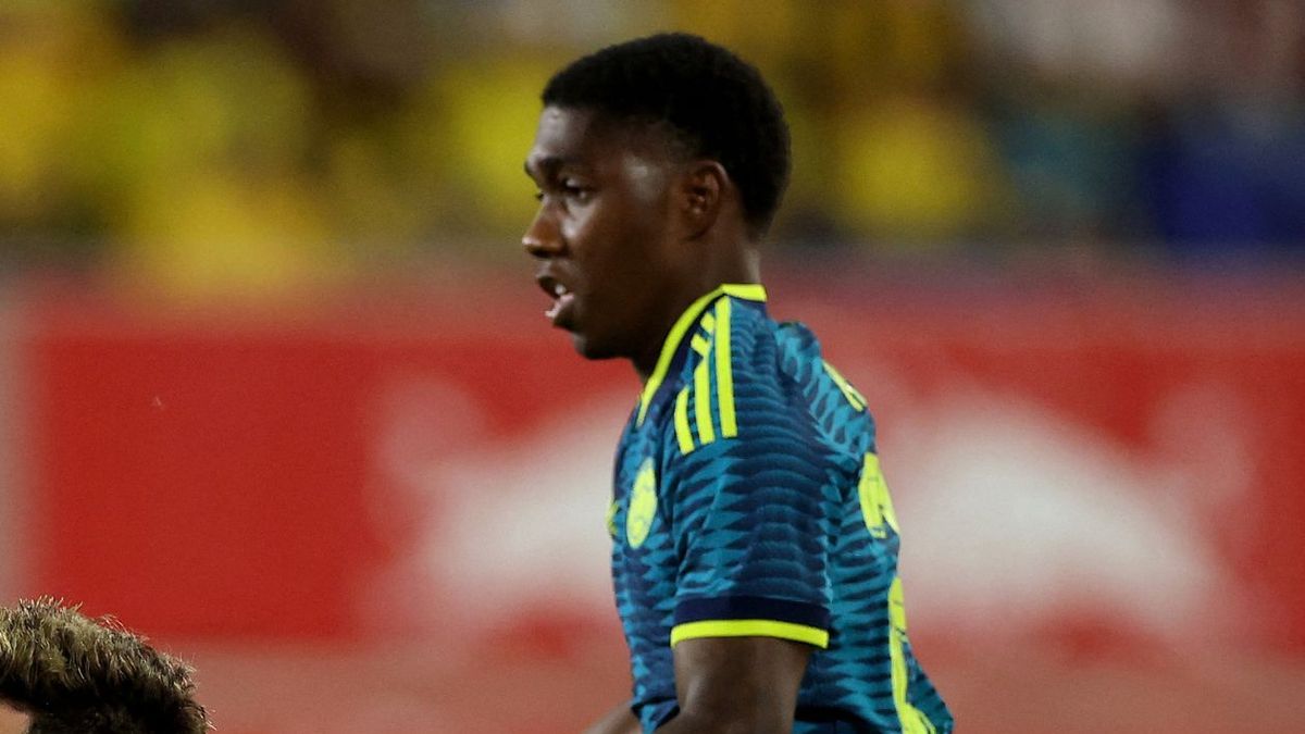 [Video] A Yaser Asprilla le sacaron un gol en la raya en Colombia vs Perú