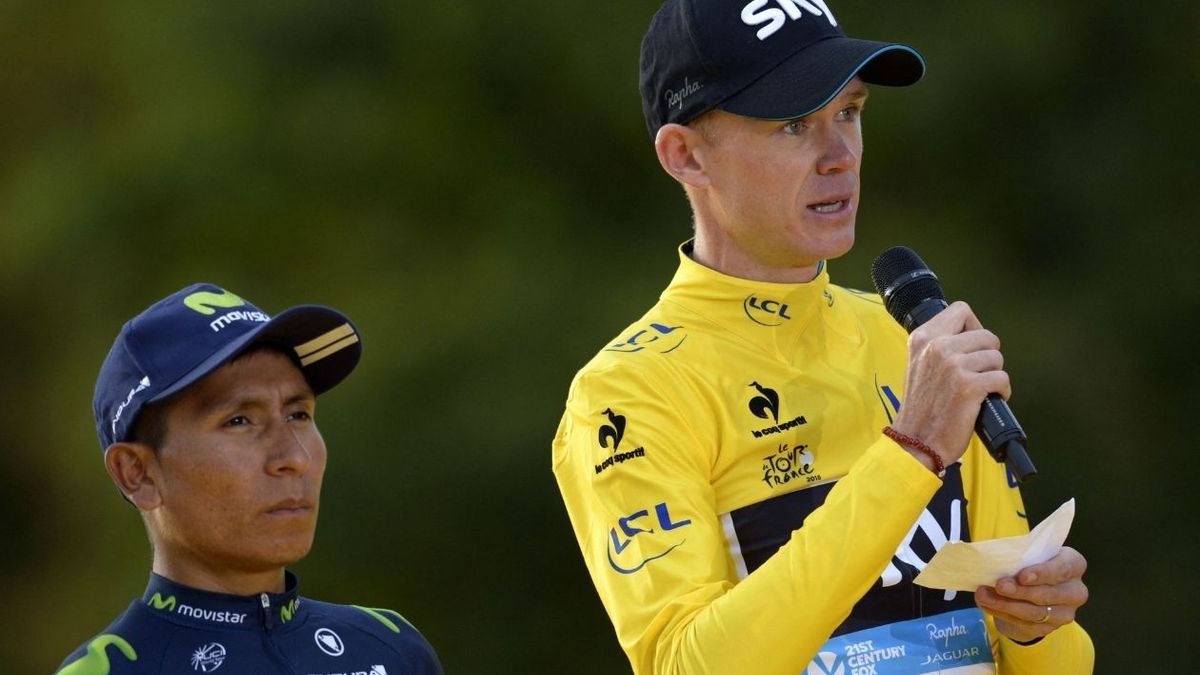 El emotivo reencuentro entre Christopher Froome y Nairo Quintana en Cartagena