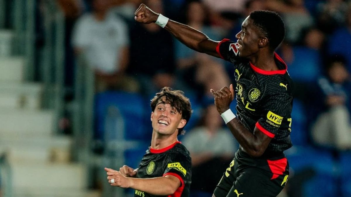 Yaser Asprilla volvió inspirado de la Selección Colombia y brilló con el Girona.
