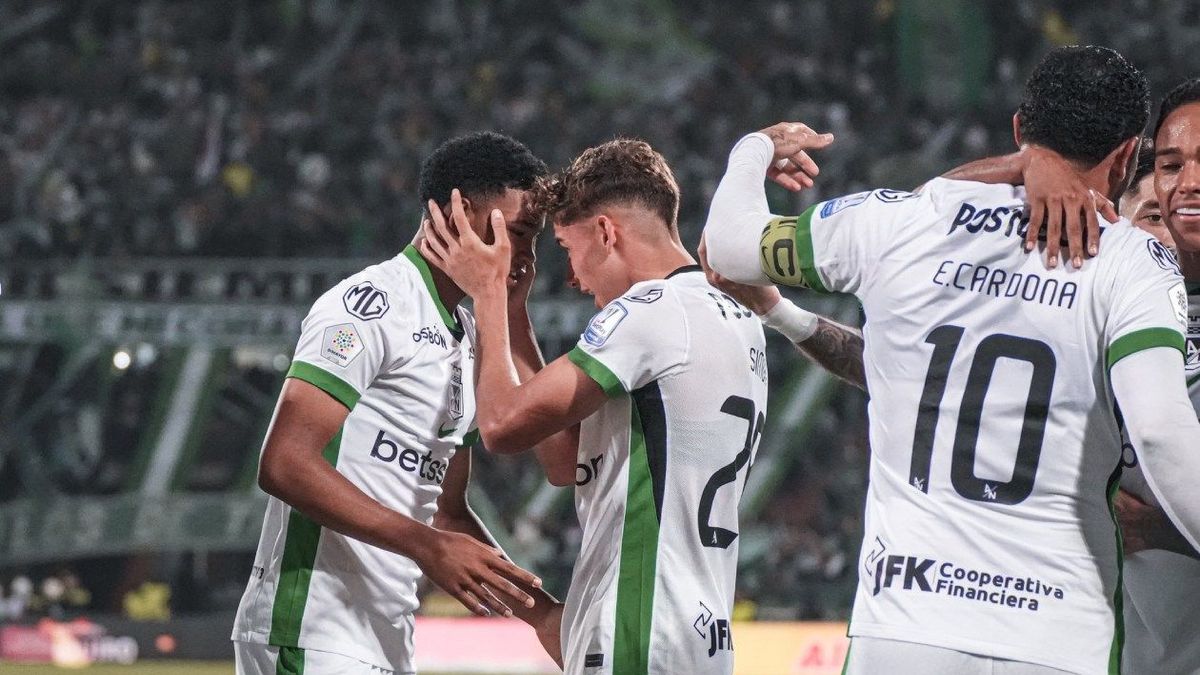 Atlético Nacional goleó al Pasto en la Liga BetPlay y tomó el liderato