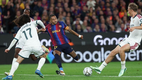 VIDEO - Gol de Raphinha y Barcelona le empata 1-1 a Real Madrid