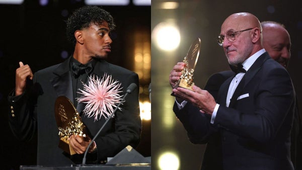 Lamine Yamal y Luis de la Fuente, mejor joven y mejor DT en la gala del Balón de Oro