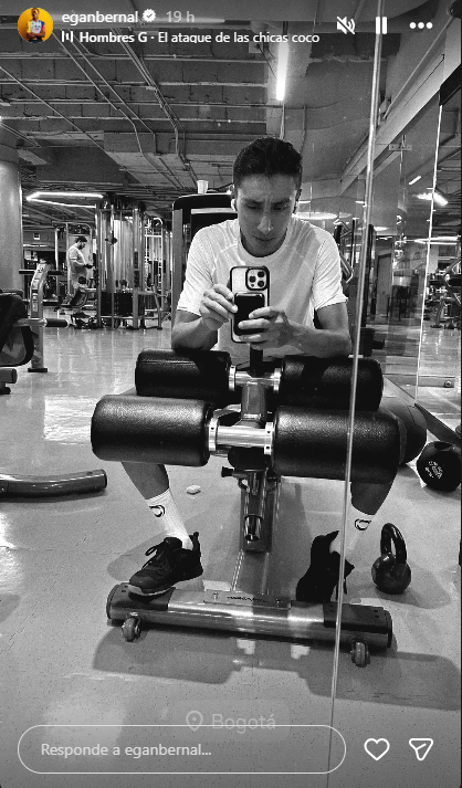 Egan Bernal reapareció