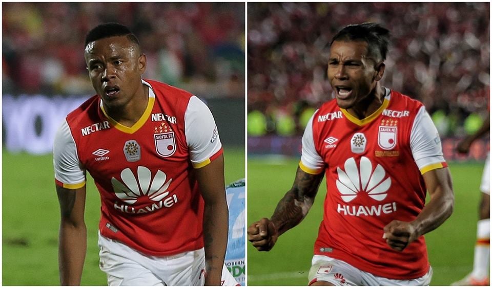 Jhon Pajoy y Wilson Morelo con Independiente Santa Fe