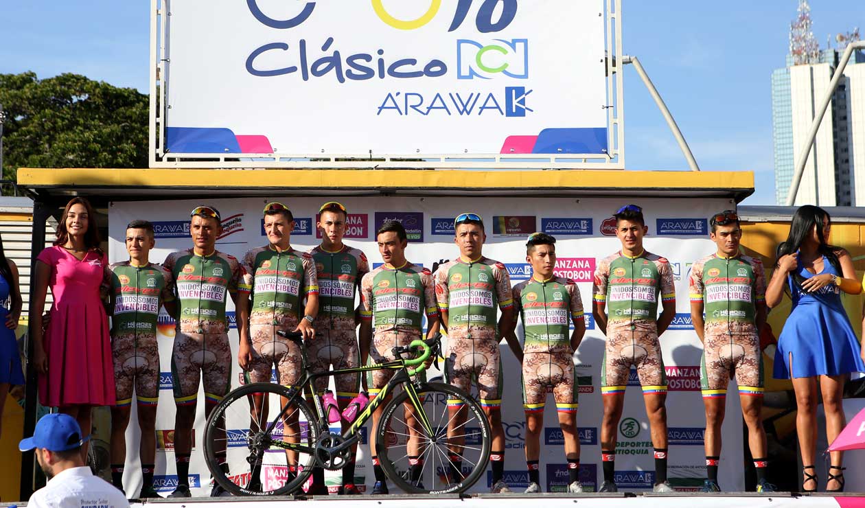 Presentación del equipo de Fuerzas Armadas en el Clásico RCN 2018 