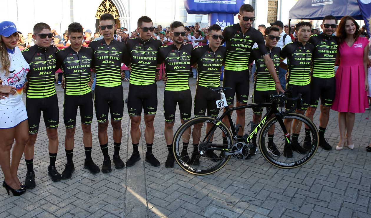 Presentación del equipo GW Shimano en el Clásico RCN 2018