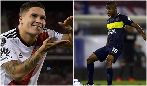 Colombianos en River Plate y Boca Juniors