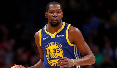 Kevin Durant aportó 27 puntos en la victoria de Golden State ante Nuggets