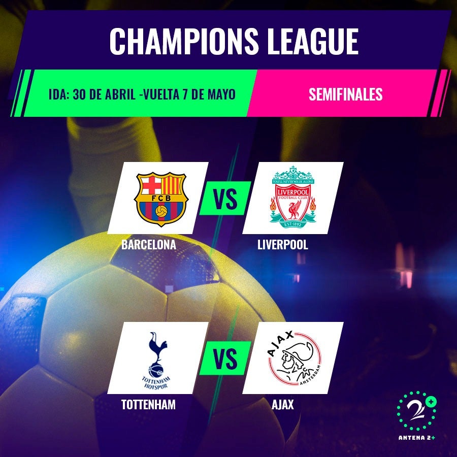 Así quedaron las semifinales de la Champions League