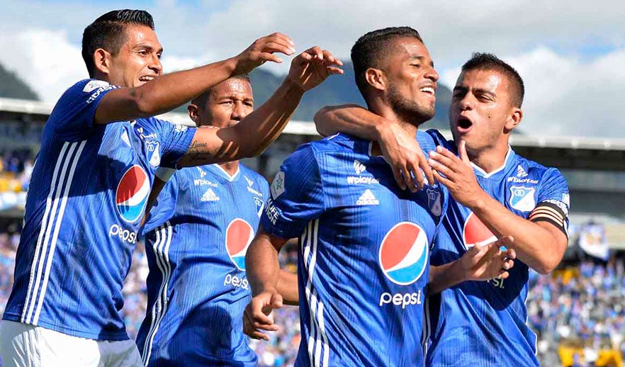 Millonarios marcó el 1-0 tras un doble cabezazo en el área de América