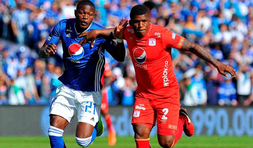 Millonarios no tuvo muchas aproximaciones ante América en el primer tiempo