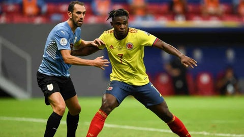 Diego Godín y Duván Zapata