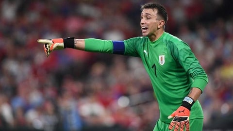 Fernando Muslera, arquero de Uruguay