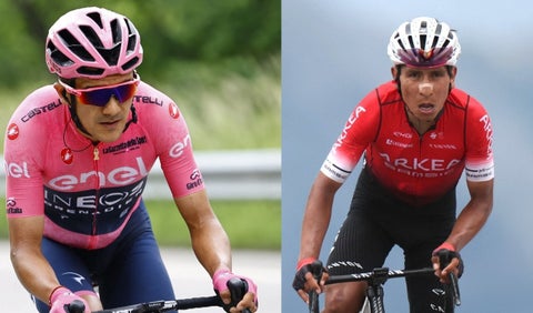 Nairo Quintana y Richard Carapaz