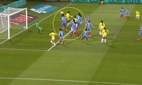 Gol de la Selección Colombia femenina ante Francia