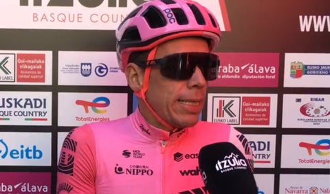 Rigoberto Urán criticando el recorrido de la Vuelta al País Vasco