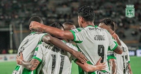 Atlético Nacional en un partido del primer semestre de la Liga Betplay