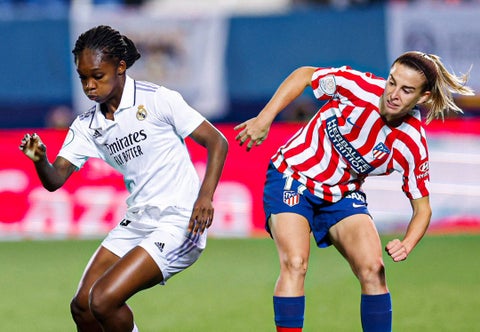 Linda Caicedo en la final de la Copa de la Reina con el Real Madrid