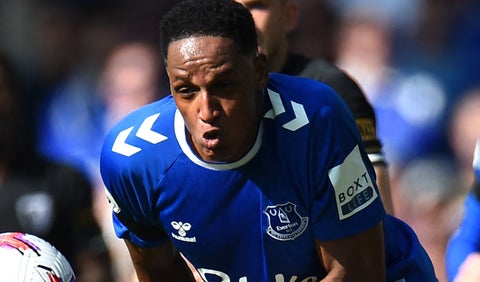 Yerry Mina jugó este domingo su último partido con el Everton en la Premier