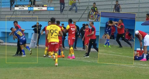 Agresión de César Farías a dos jugadores en Ecuador