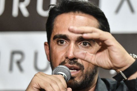 Alberto Contador, propietario del equipo Eolo Kometa